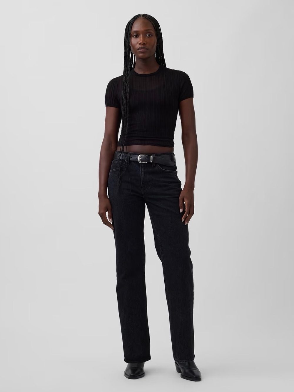 Brand New Gap Mid Rise Relaxed Straight Jeans